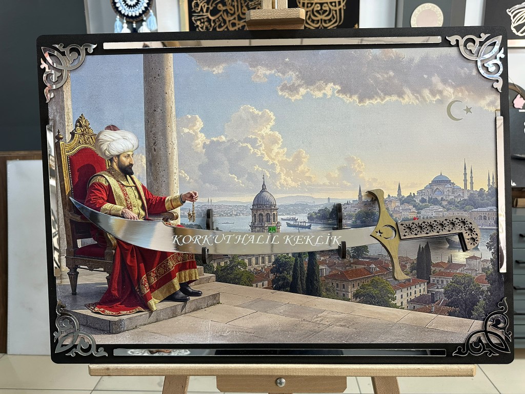 Fatih Sultan Mehmet Ve İstanbul Kılıçlı Tablo